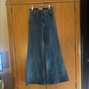 Wide, Flare bottom jeans